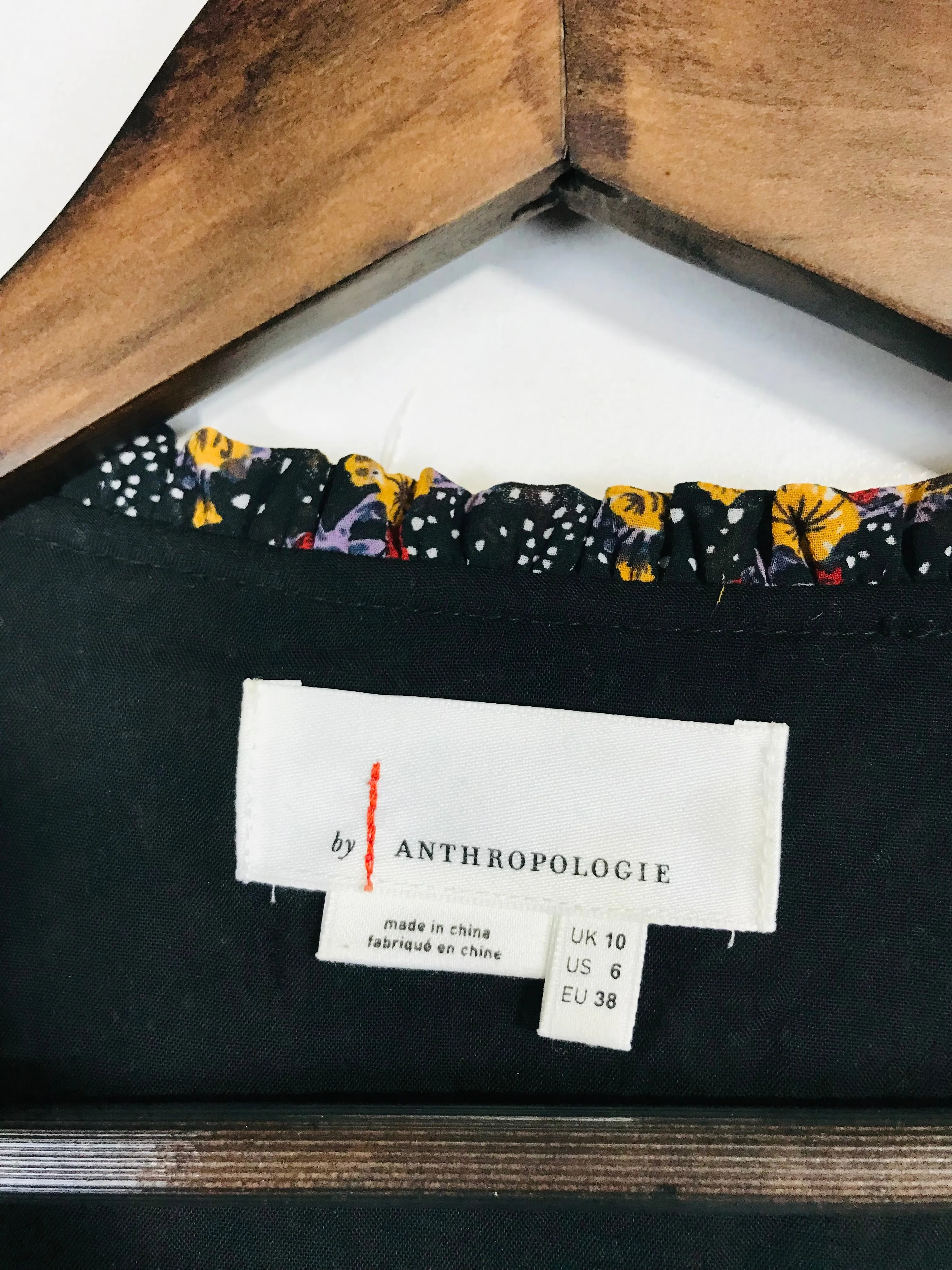 Anthropologie Women's Floral Pleated Shift Dress | UK10 | Multicoloured