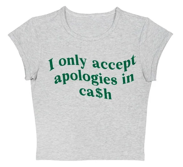 Apologies In Cash Crop Top