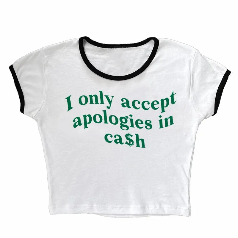 Apologies In Cash Crop Top