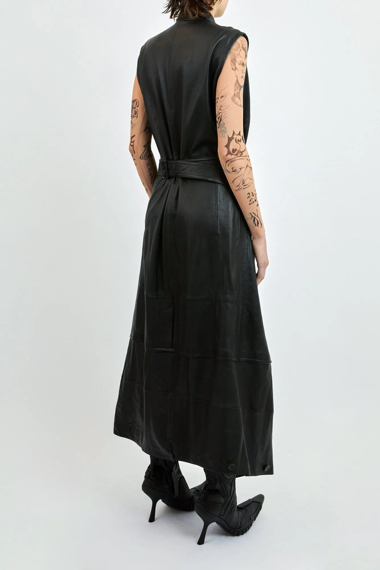 Balenciaga Flatground Trench in Vintage Leather