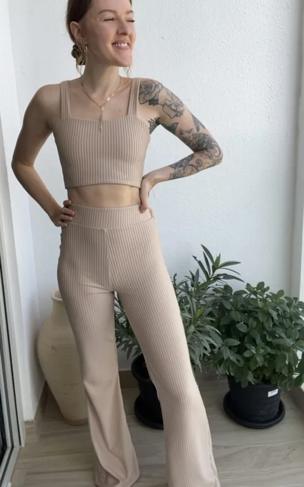 Bell Bottom Jersey Pants