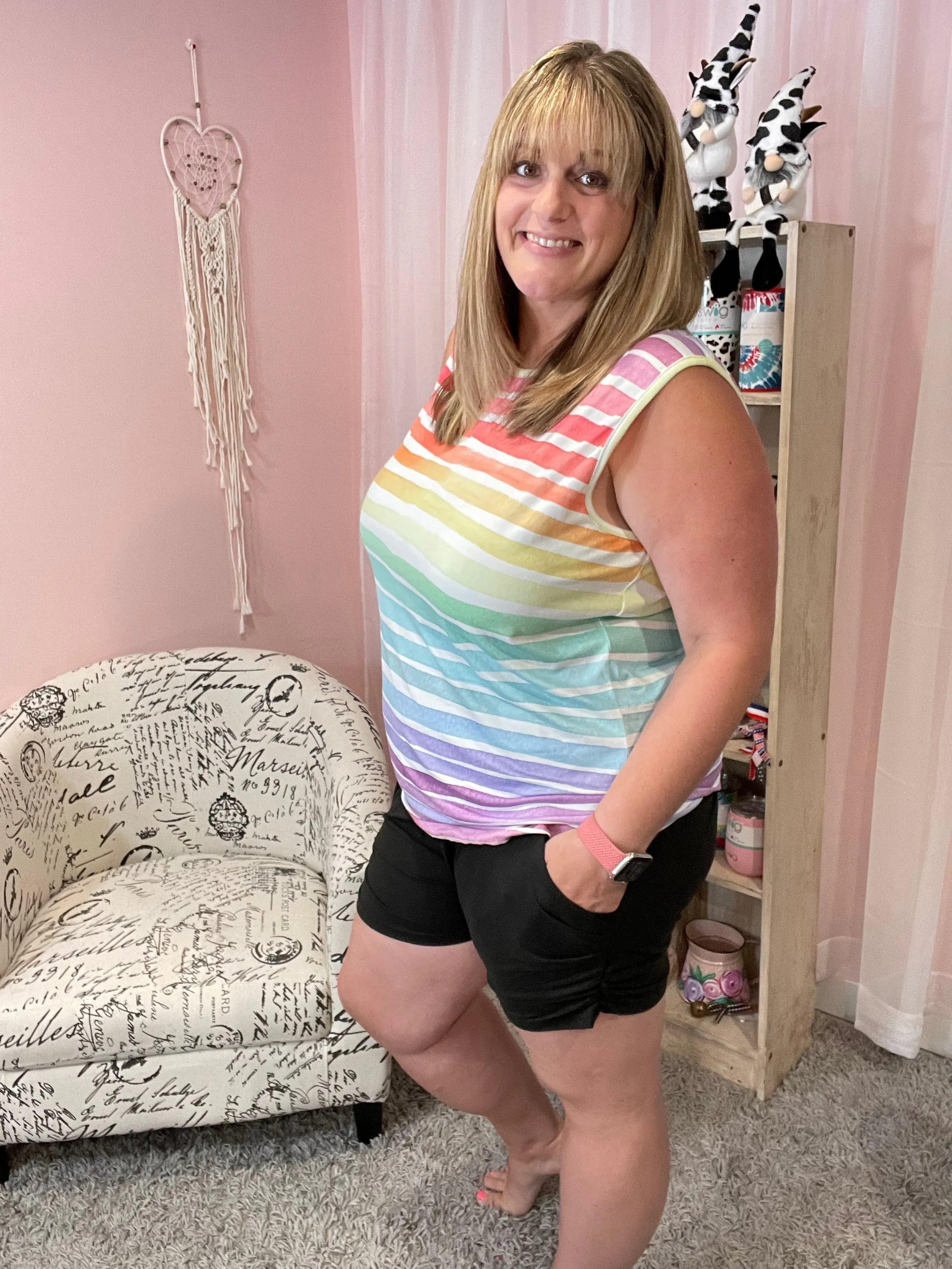 Black Harem Shorts with Side Pockets