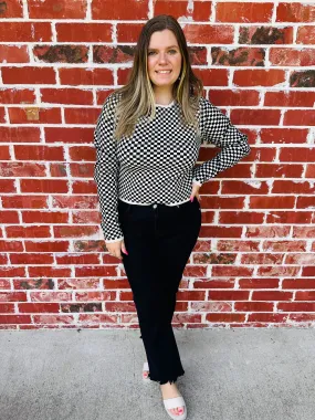Black Straight Medium Rise Jeans