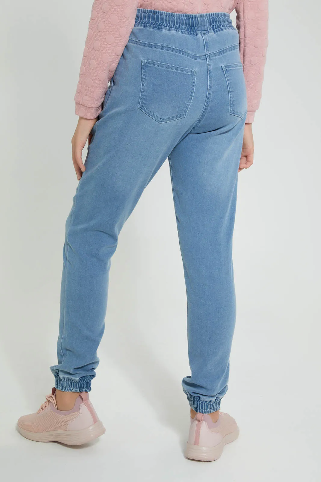 Blue Knitted Jogger