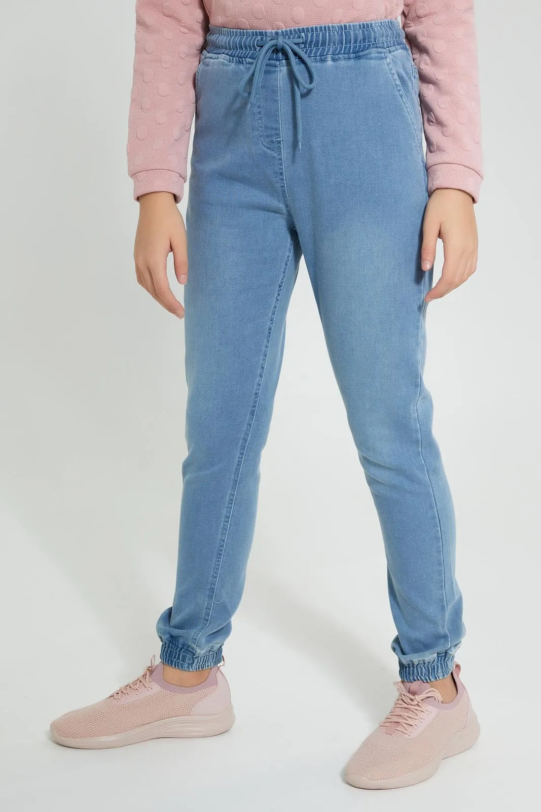 Blue Knitted Jogger