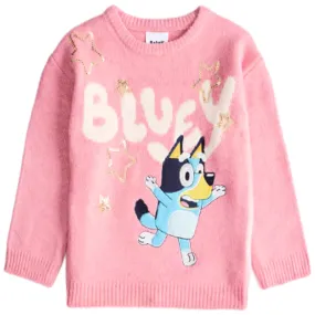 BLUEY Pink Knitted Jumper