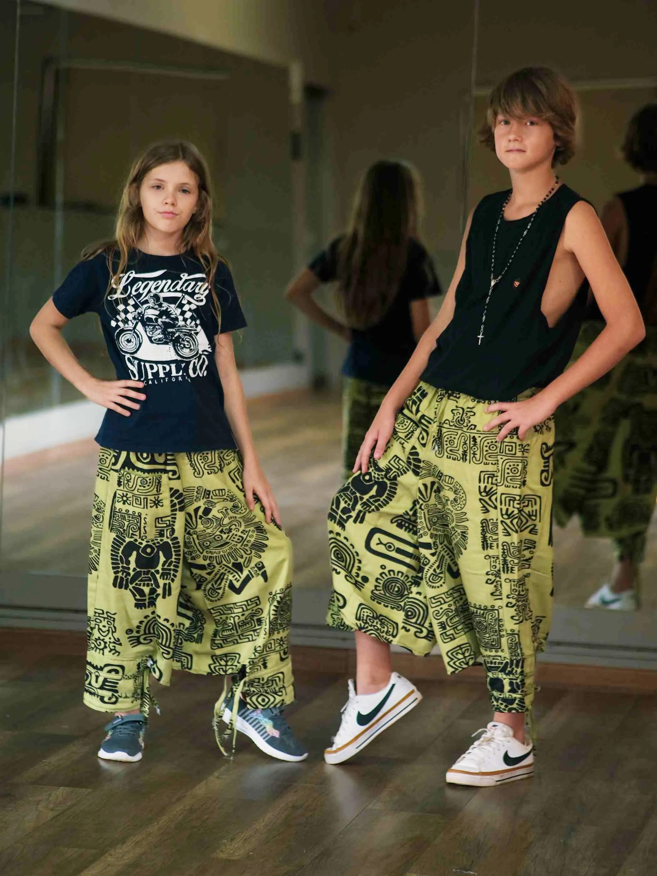 Boy's Kids Arabic Print Hippy Harem Pant For Dance