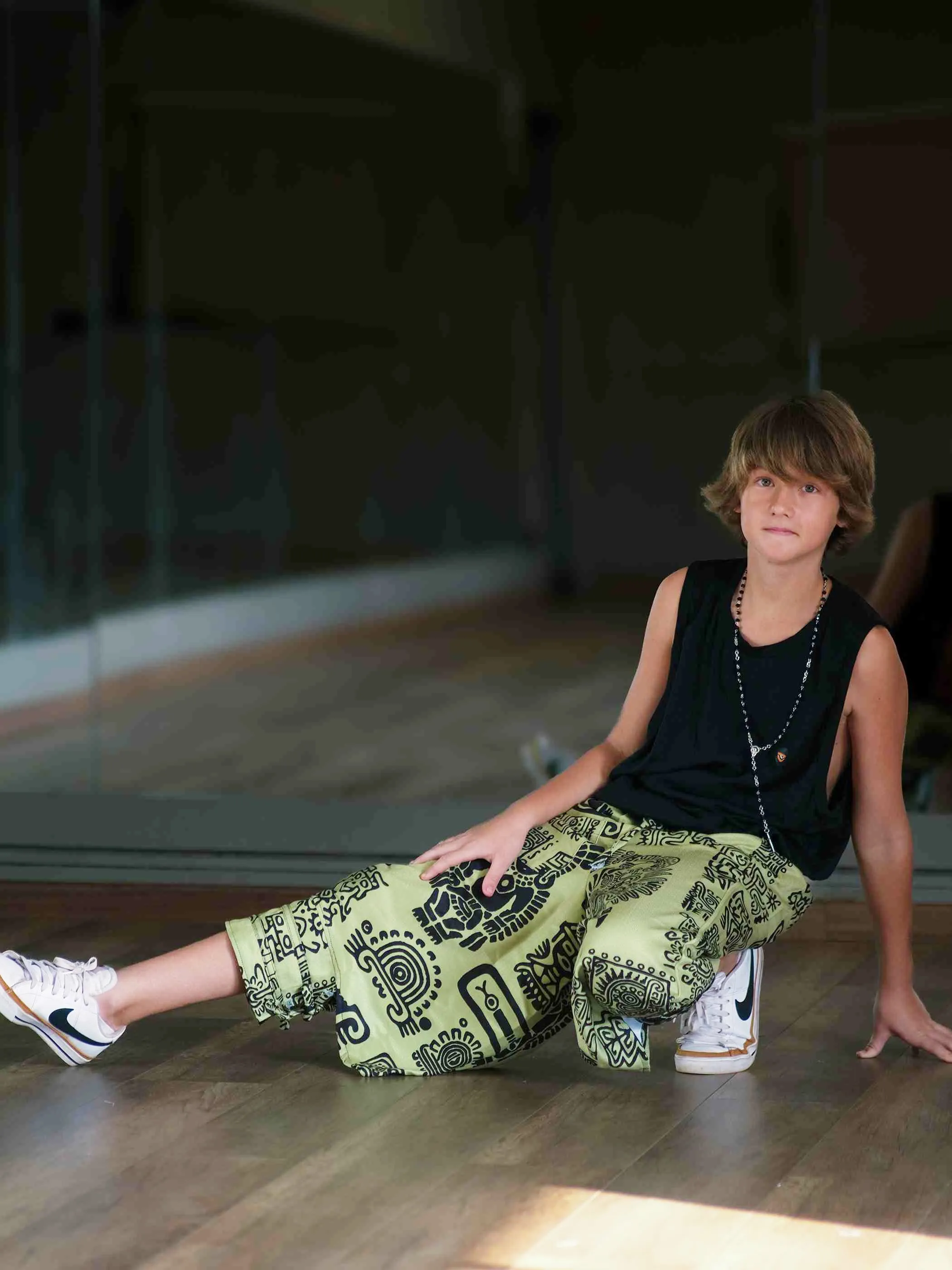 Boy's Kids Arabic Print Hippy Harem Pant For Dance