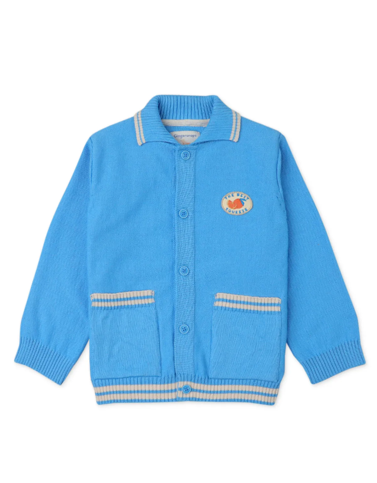 BOYS STRIPE TIPPING CARDIGAN
