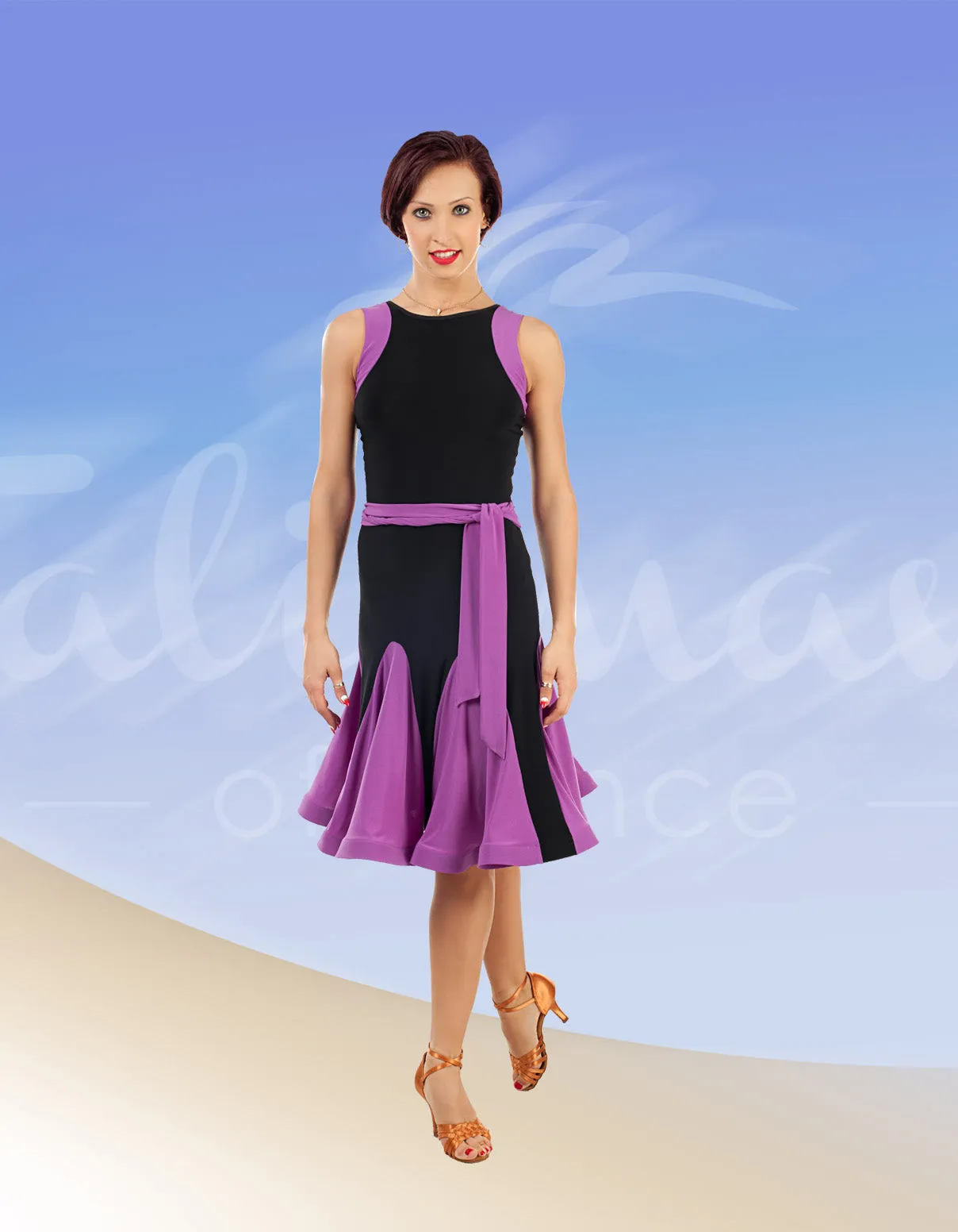 Dresses to Dance In - Colorful Latin Dance Dress for Bright Performances