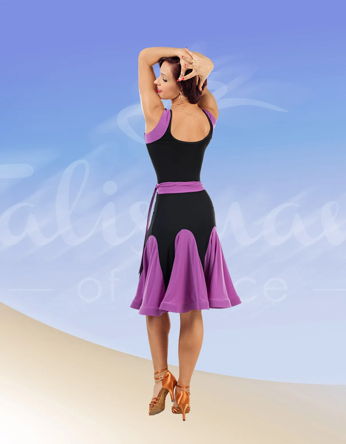 Dresses to Dance In - Colorful Latin Dance Dress for Bright Performances
