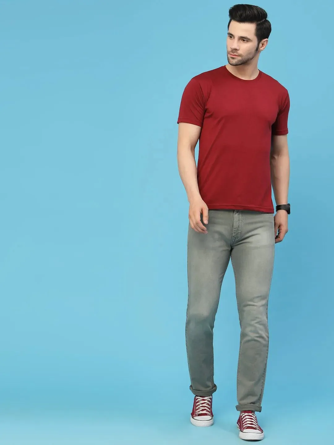 Flawless Men Olive Deft Denim