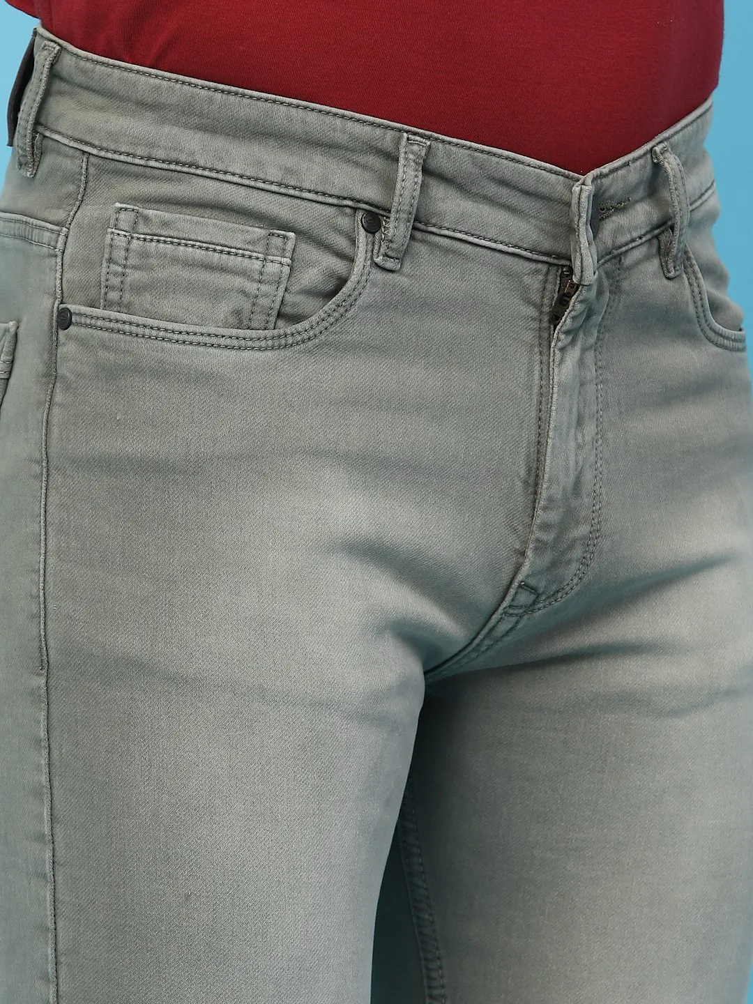 Flawless Men Olive Deft Denim