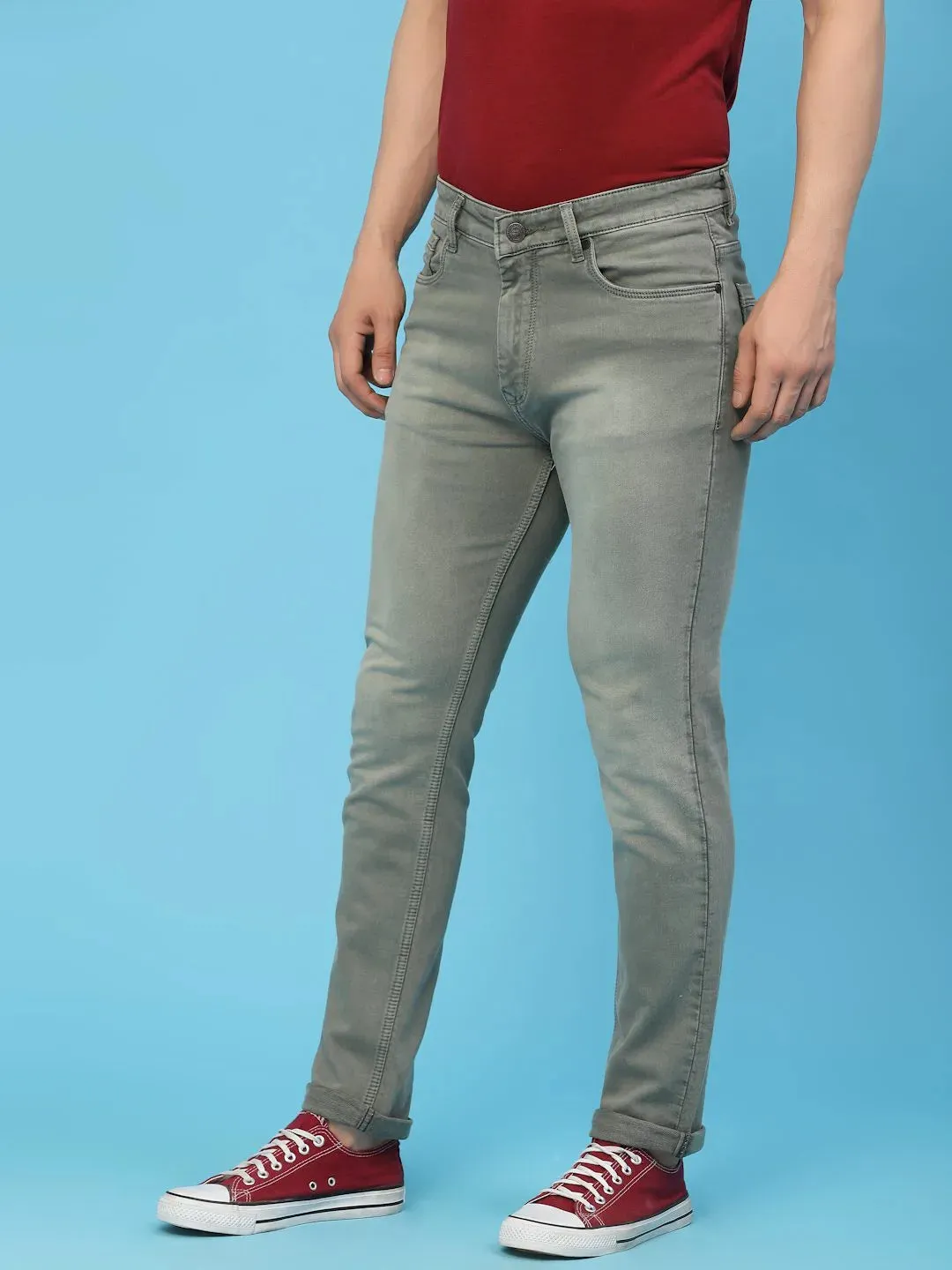 Flawless Men Olive Deft Denim