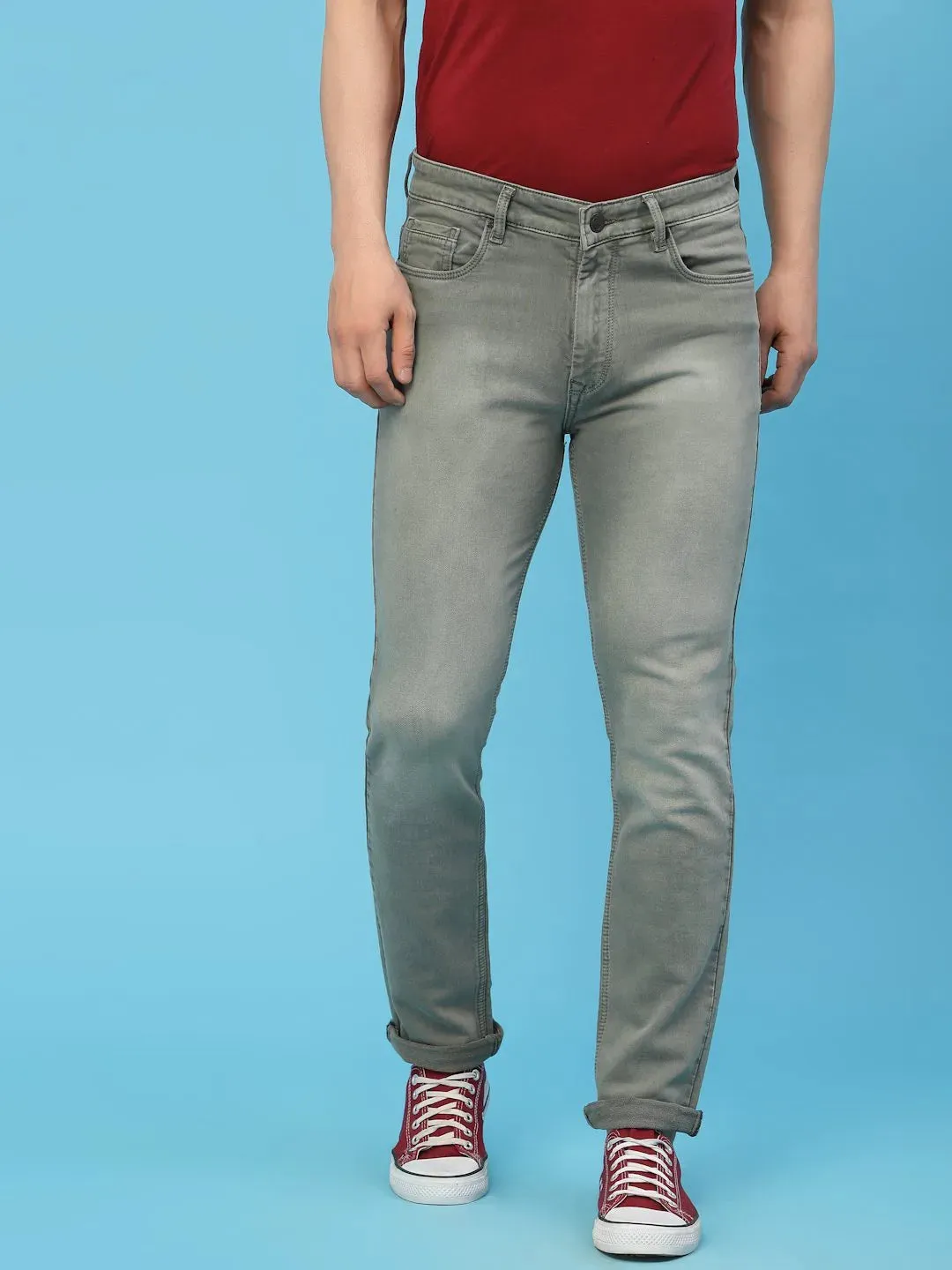 Flawless Men Olive Deft Denim