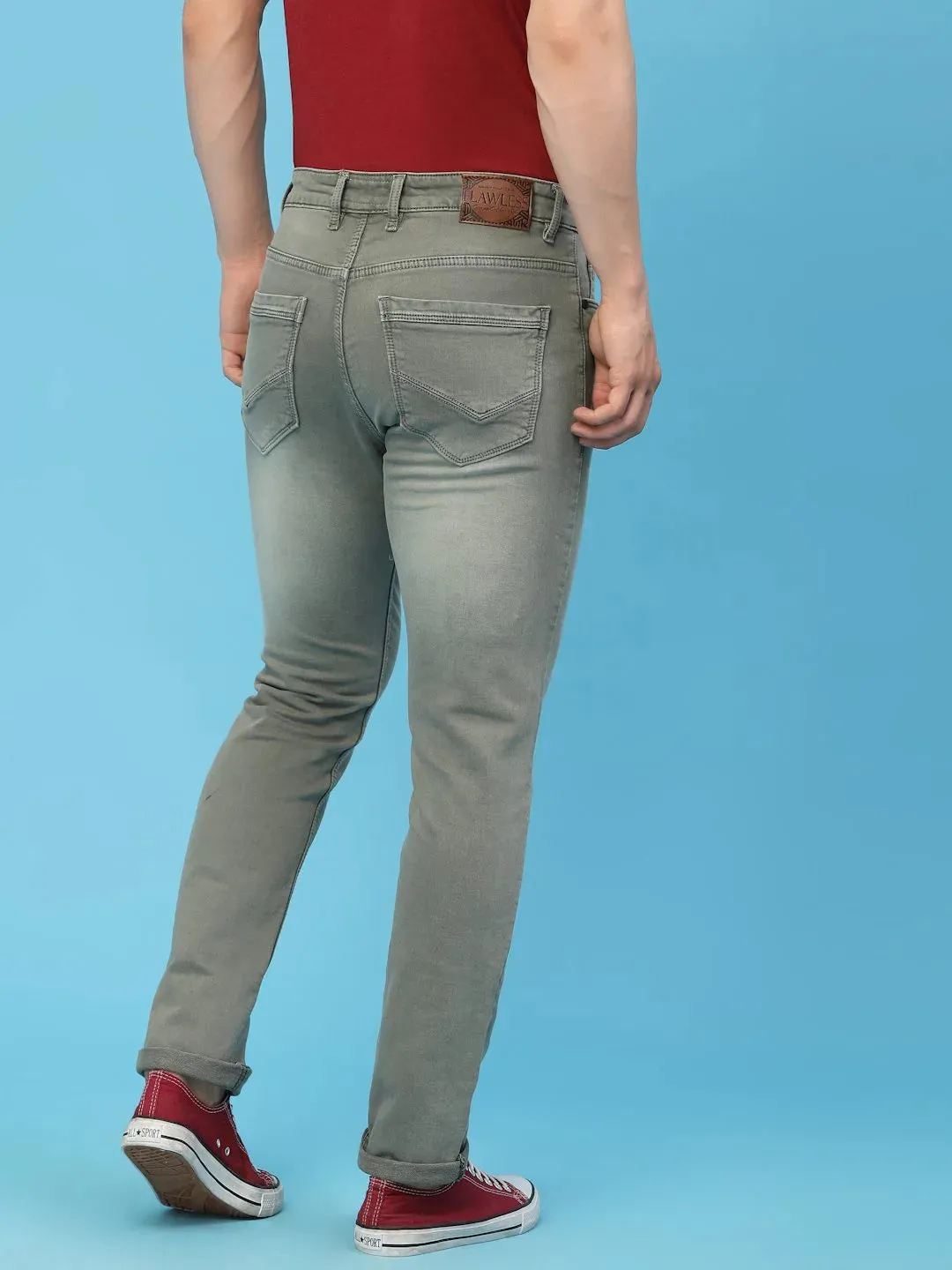 Flawless Men Olive Deft Denim