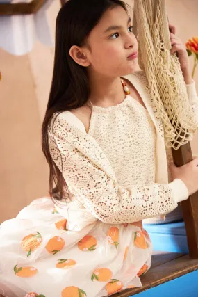GIRLS LACE CARDIGAN