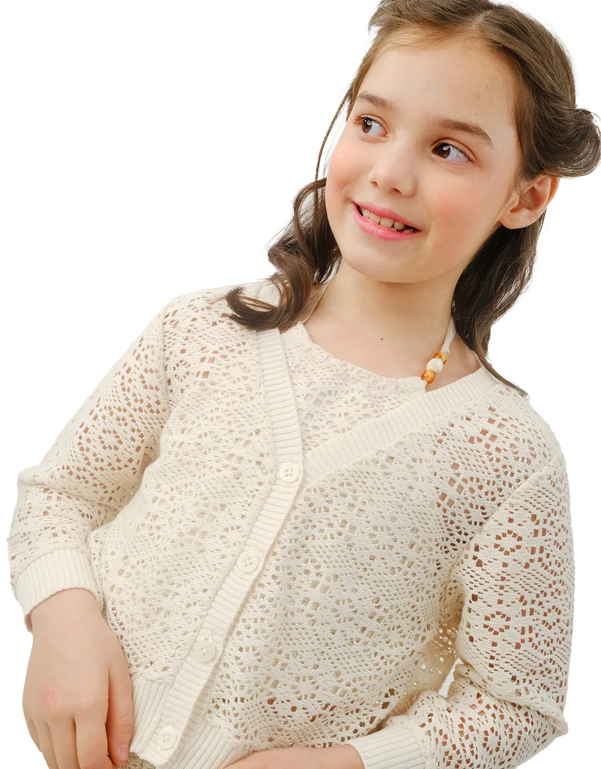 GIRLS LACE CARDIGAN