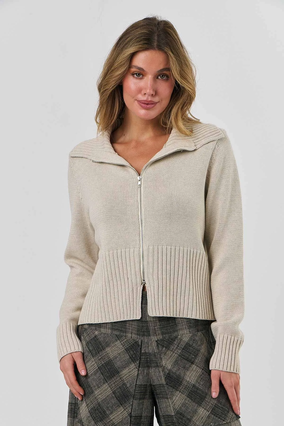 Knitwear Cardigan - Hessian