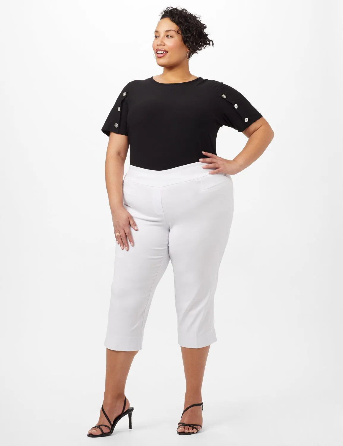 L-Pocket Pull-On Crop Pants