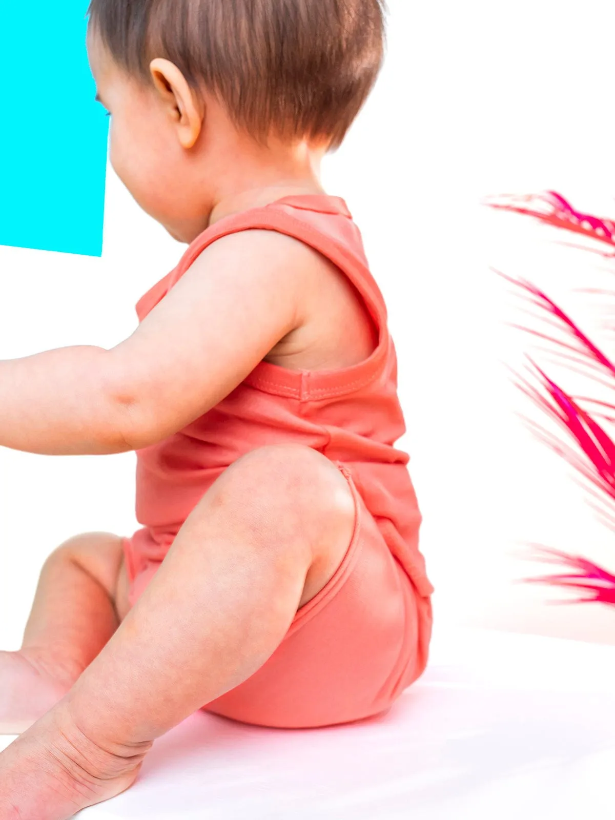 Little Bipsy | Raw Edge Harem Short - Electric Pink