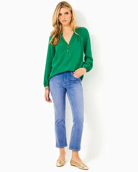 Liza High Rise Crop Flare Jean