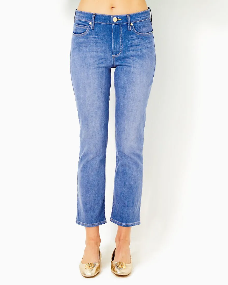 Liza High Rise Crop Flare Jean