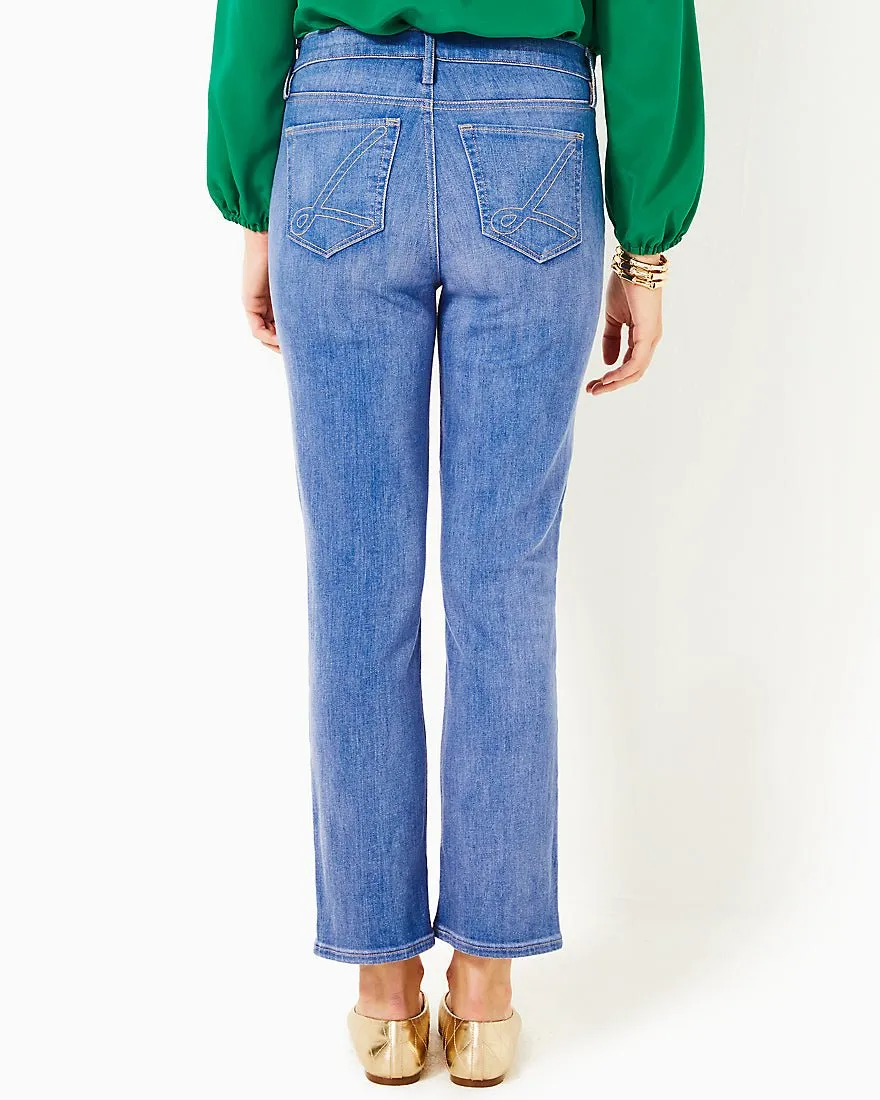 Liza High Rise Crop Flare Jean
