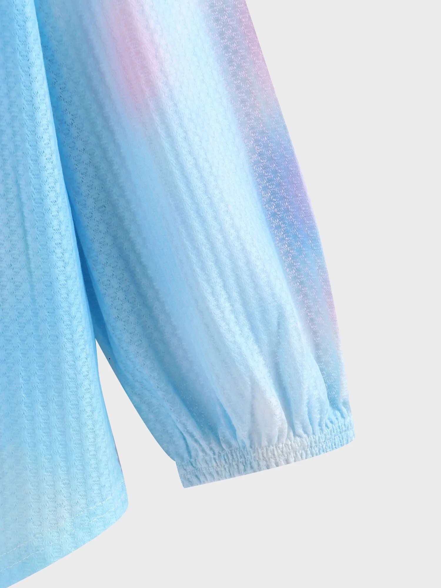 Midsize Rainbow Dyeing Casual Top