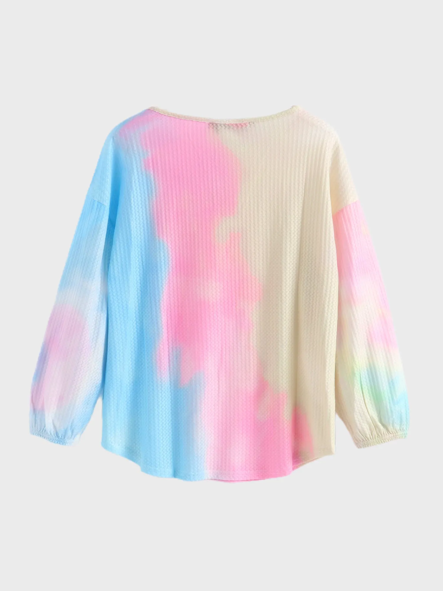 Midsize Rainbow Dyeing Casual Top