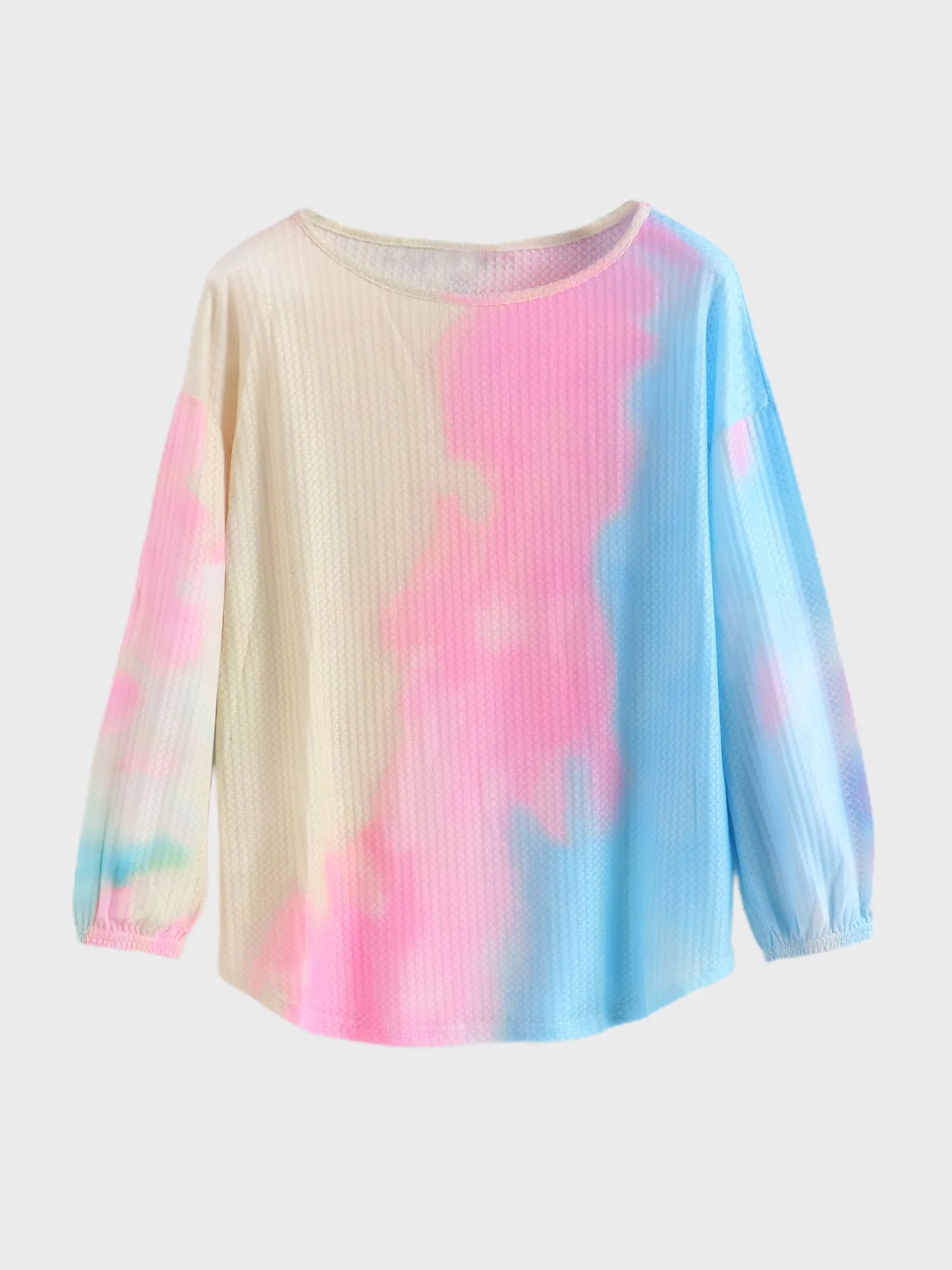 Midsize Rainbow Dyeing Casual Top