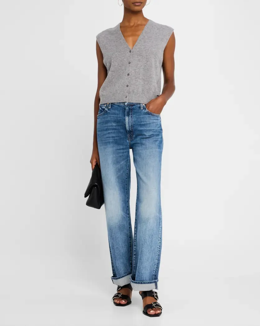 MOTHER DENIM THE DODGER FLOOD CUFF