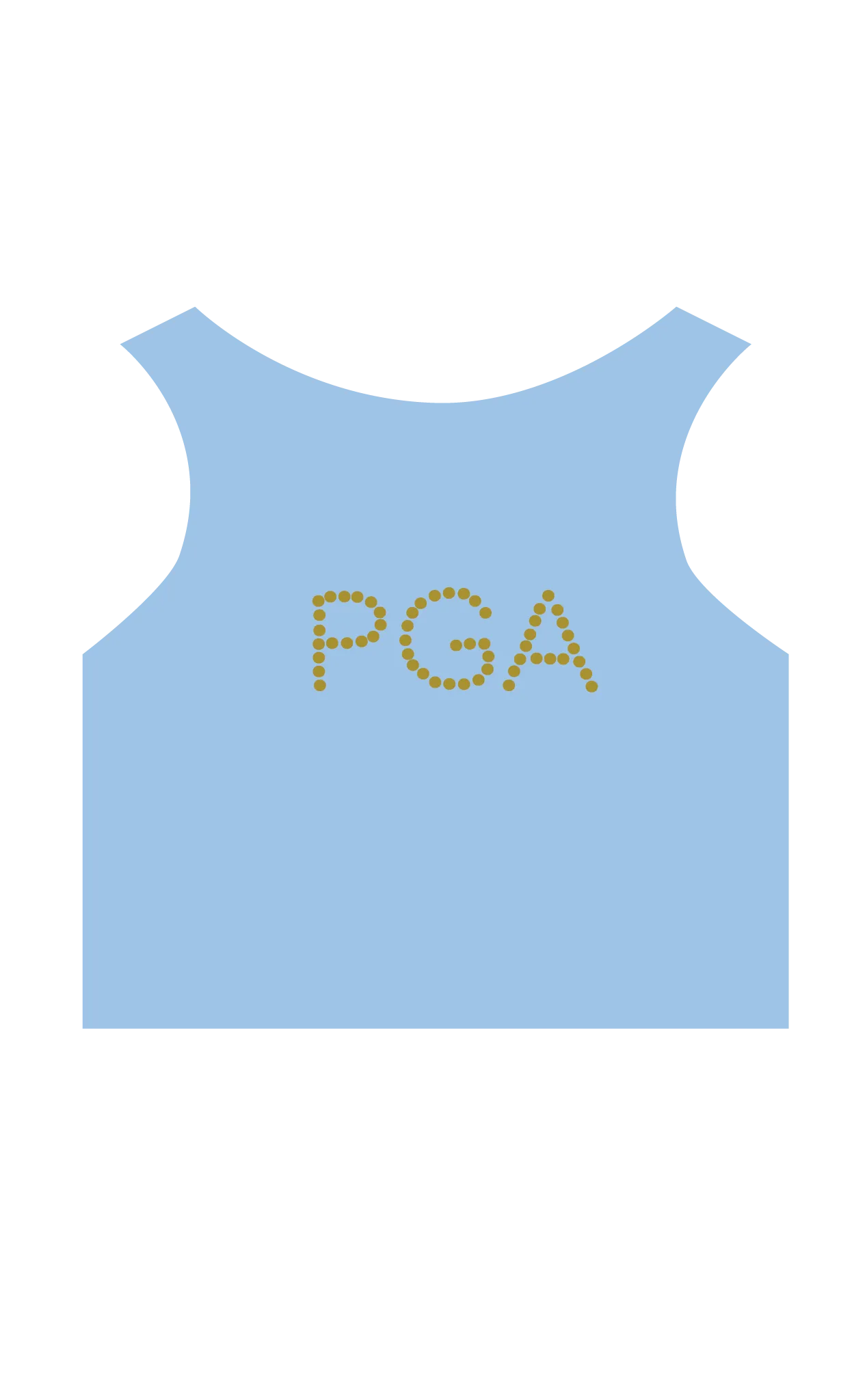 PGA Baby Blue Mystique Crop Top