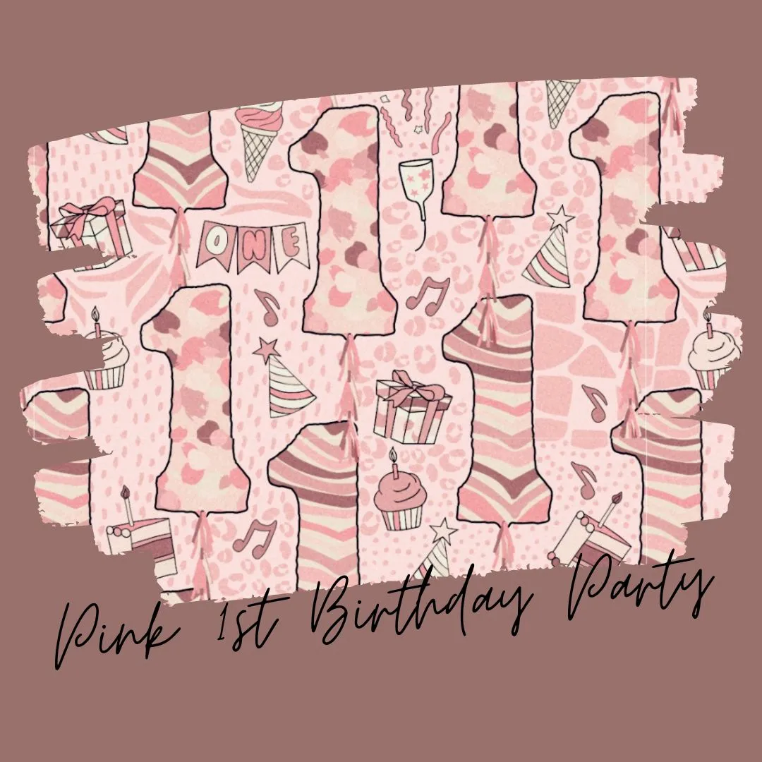 Pink 1st Birthday Party Leggings & Shorts