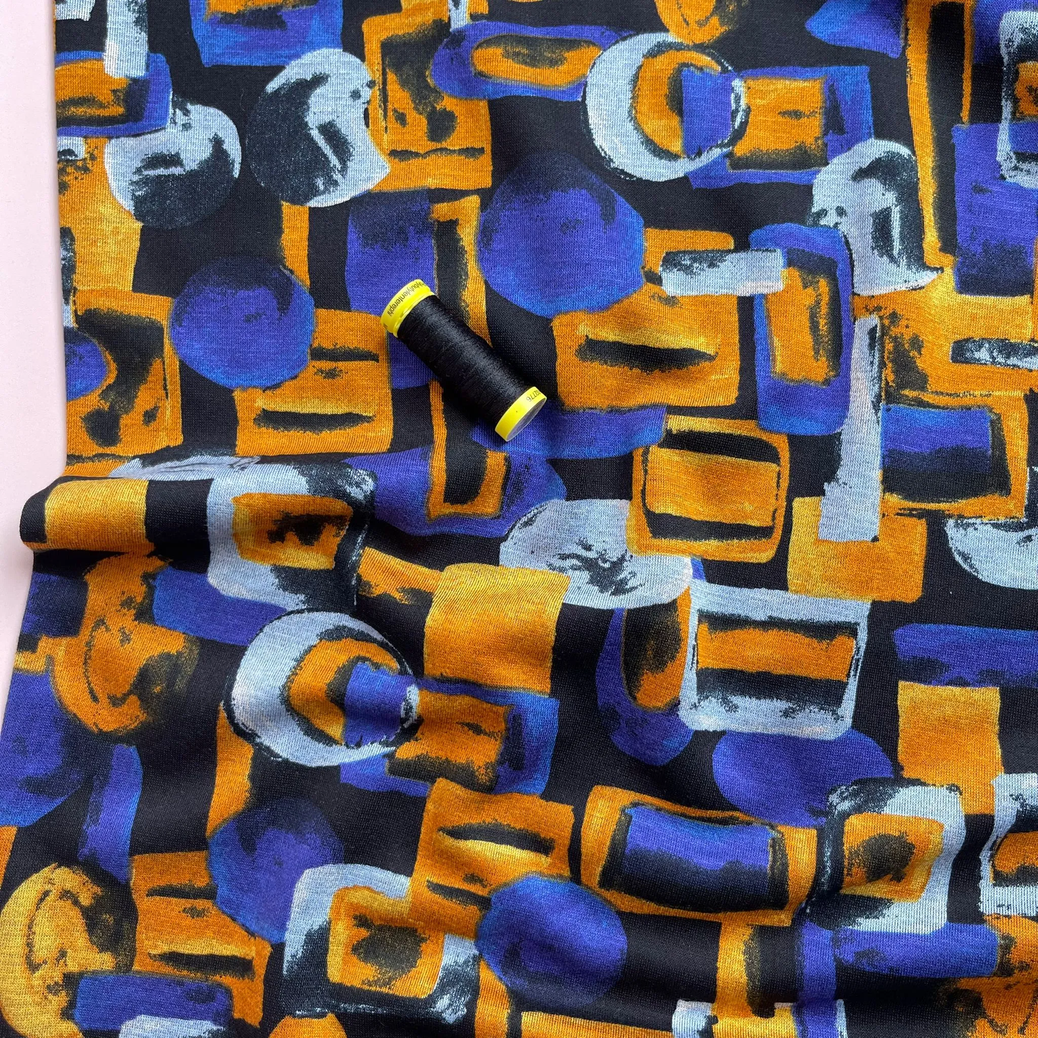 REMNANT 2 Metres - Cognac Jewels Soft Ponte Interlock Jersey Fabric