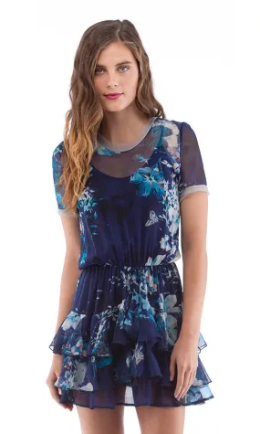 Short Sleeve Ruffle Dress