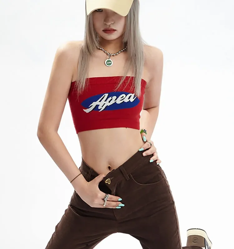 Soft Girl Lettering Tube Top