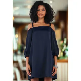The Imogene Navy Shift Dress