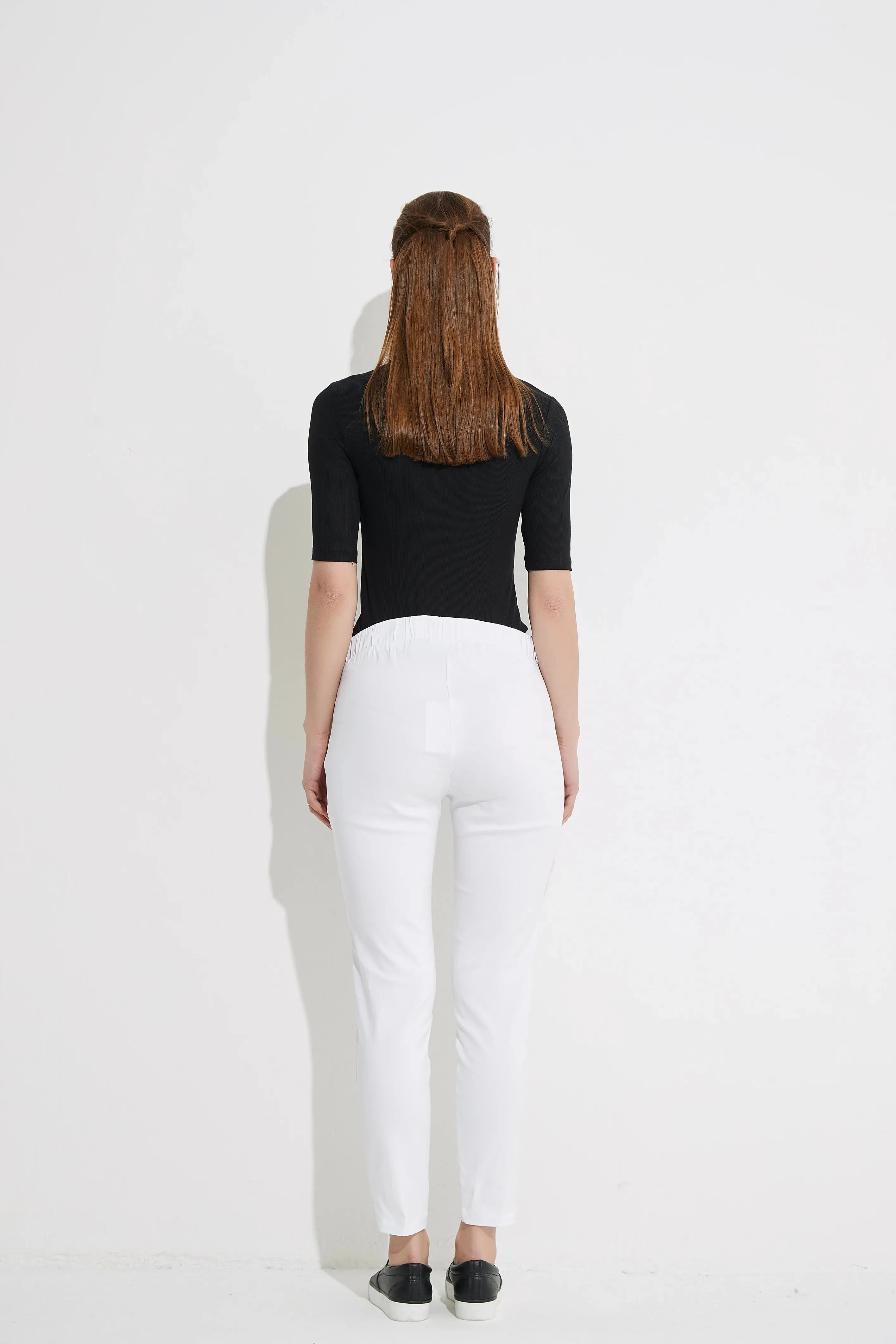 Tirelli Straight Crop Pant High Ankle White