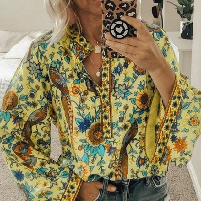 Women Bohemian Clothing Blouse Shirt