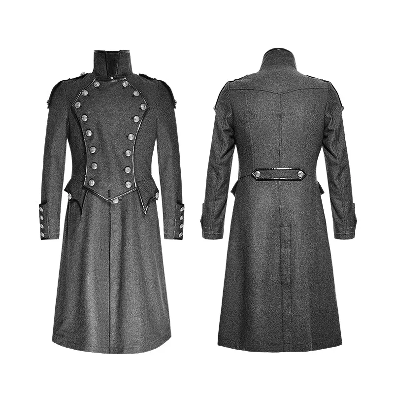Y-704 Vintage Long Gothic Trench Coats For Men
