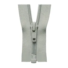 YKK Open End Zip - Medium Nylon | Colour 574 Light Grey