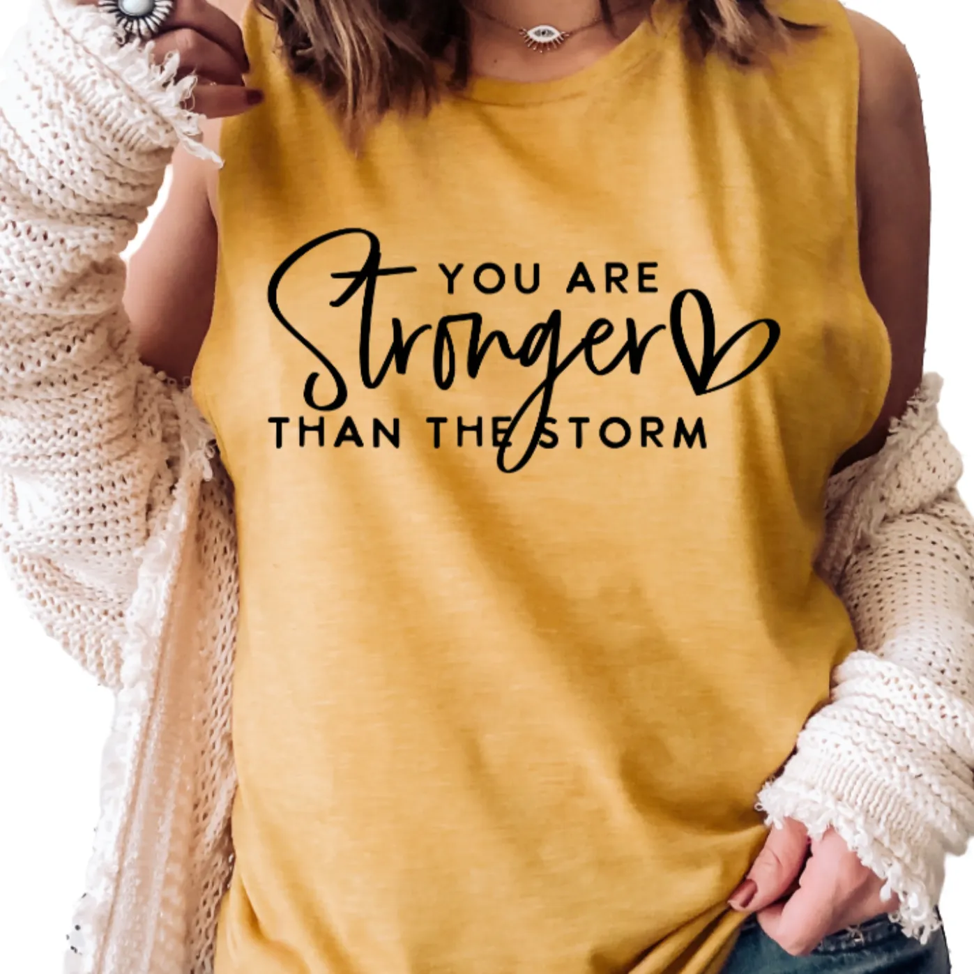 Your are Stronger Than the Storm | Tee & Tank
